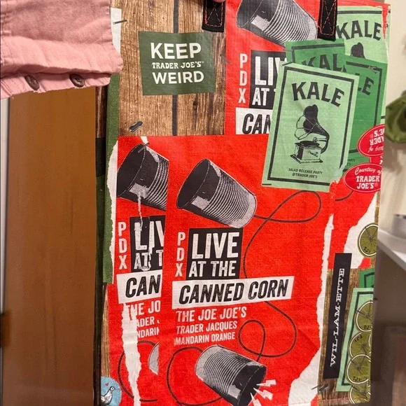 Trader Joe's Rain or Shine Tote Bag - Multicolor - Picture 2 of 2